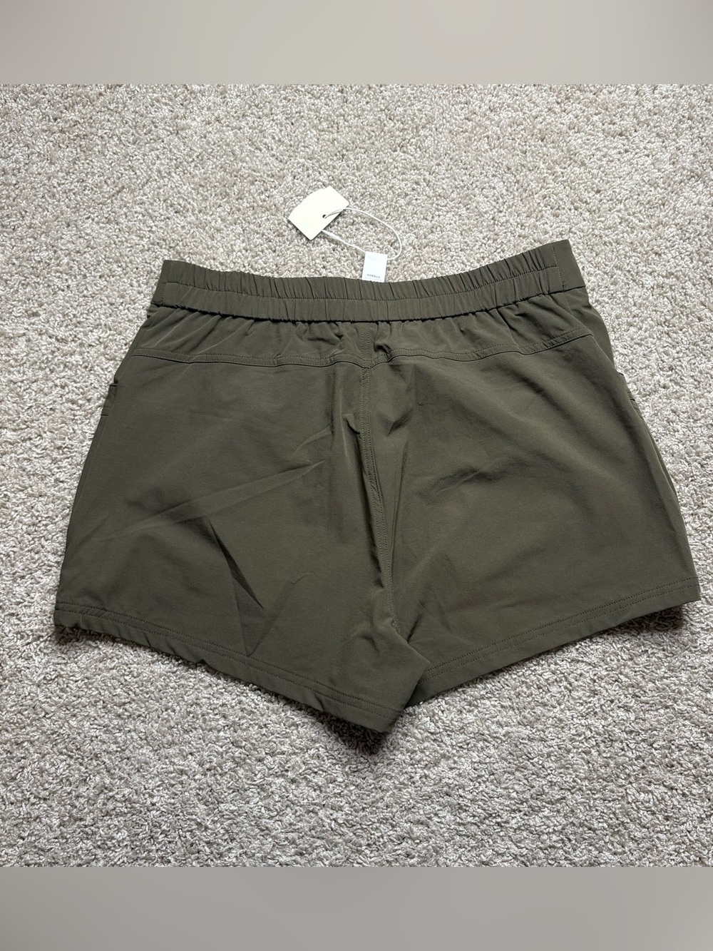 HALARA Mid Rise Adjustable Waistband Pocket Casual Shorts - Picture 2 of 3